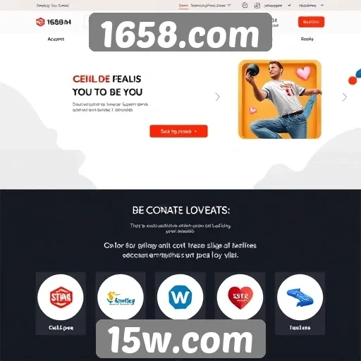 Acessibilidade e interface do site 1658.com